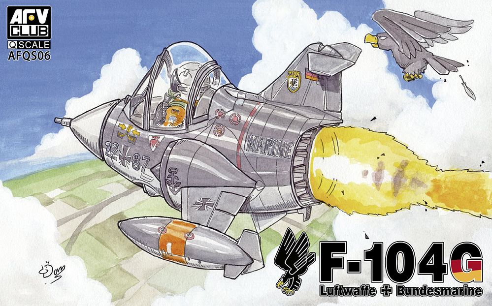 デフォルメ飛行機 F-104G 西ドイツ 第1海軍航空団