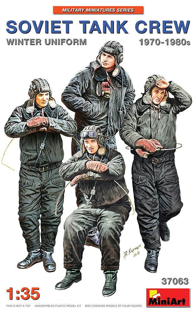 1/35 ソビエト戦車兵（冬季防寒具着用）1970-1980年代４体入