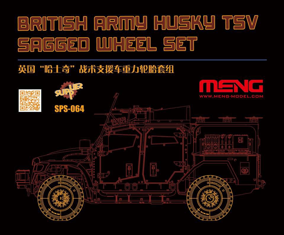 1/35 イギリス装甲車 ハスキーTVS 自重変形タイヤセット