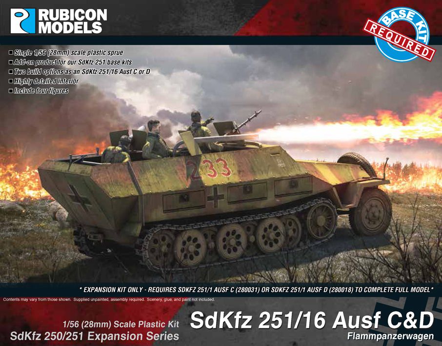 1/56 Sdkfz 251/16 C型/D型　（拡張パーツ）