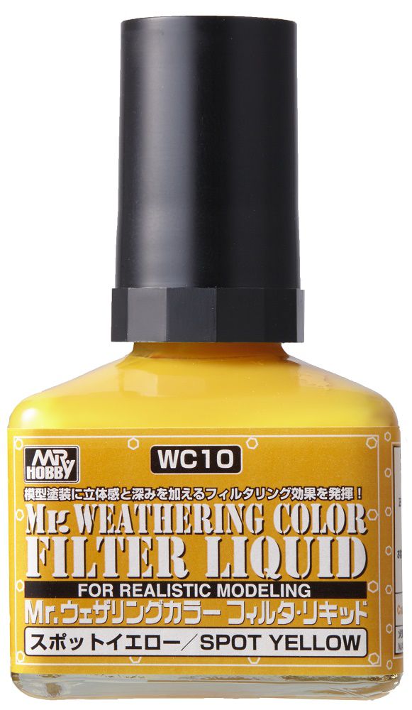 Mr.WEATHERING COLOR FILTER LIQUID SPOT YELLOW