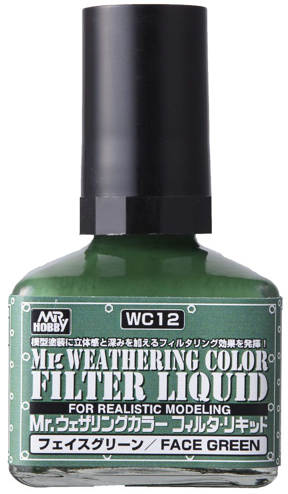 Mr.WEATHERING COLOR FILTER LIQUID FACE GREEN