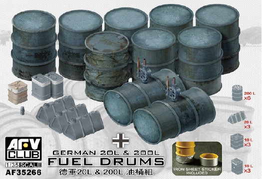 ドイツ軍 20L燃料缶＆200Lドラム缶セット