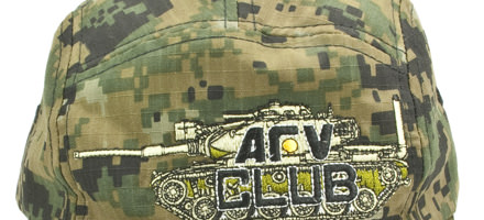 AFVCLUB デジタル迷彩柄キャップ 刺繍M60A1戦車