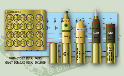 英軍　９５ｍｍ榴弾砲　真鍮製弾薬セット