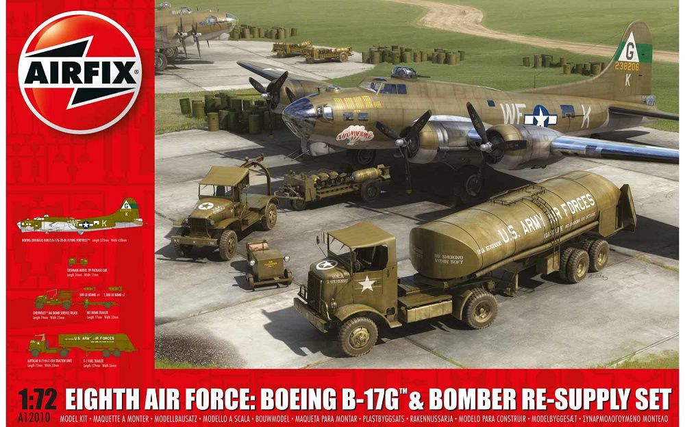 1/72 第8爆撃軍団セット：B-17G＆爆撃補給セット