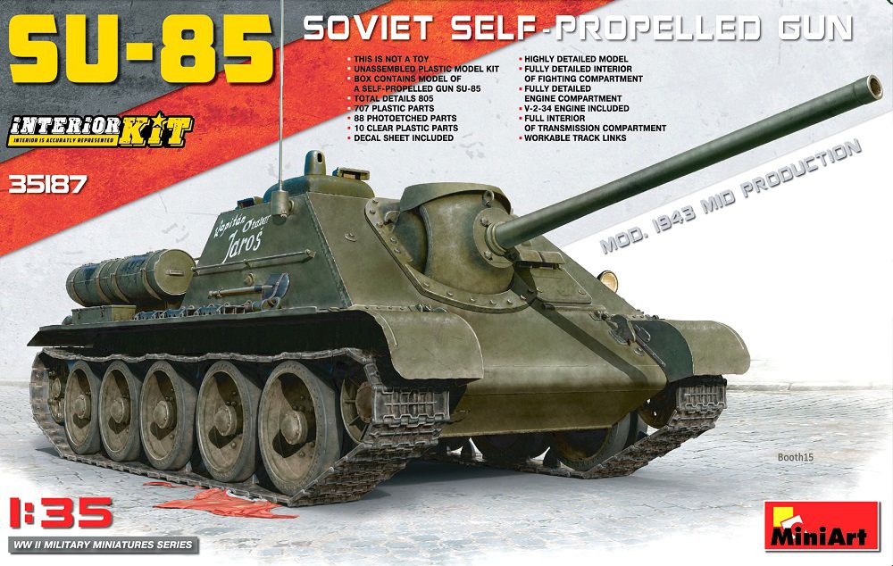 1/35 SU-85 Mod.1943中期生産型 フルインテリア（内部再現）