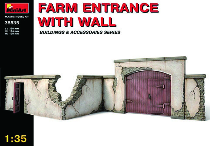 農場の入り口と壁　ジオラマアクセサリー