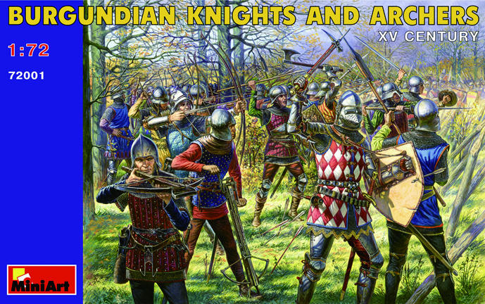 ブルゴーニュ騎士＋弓兵　（１５世紀）　　フィギュアセット