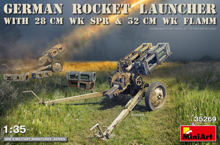 1/35 ドイツ製ロケットランチャー（28cmWK　Spr＆32ｃｍWK　Flamm)