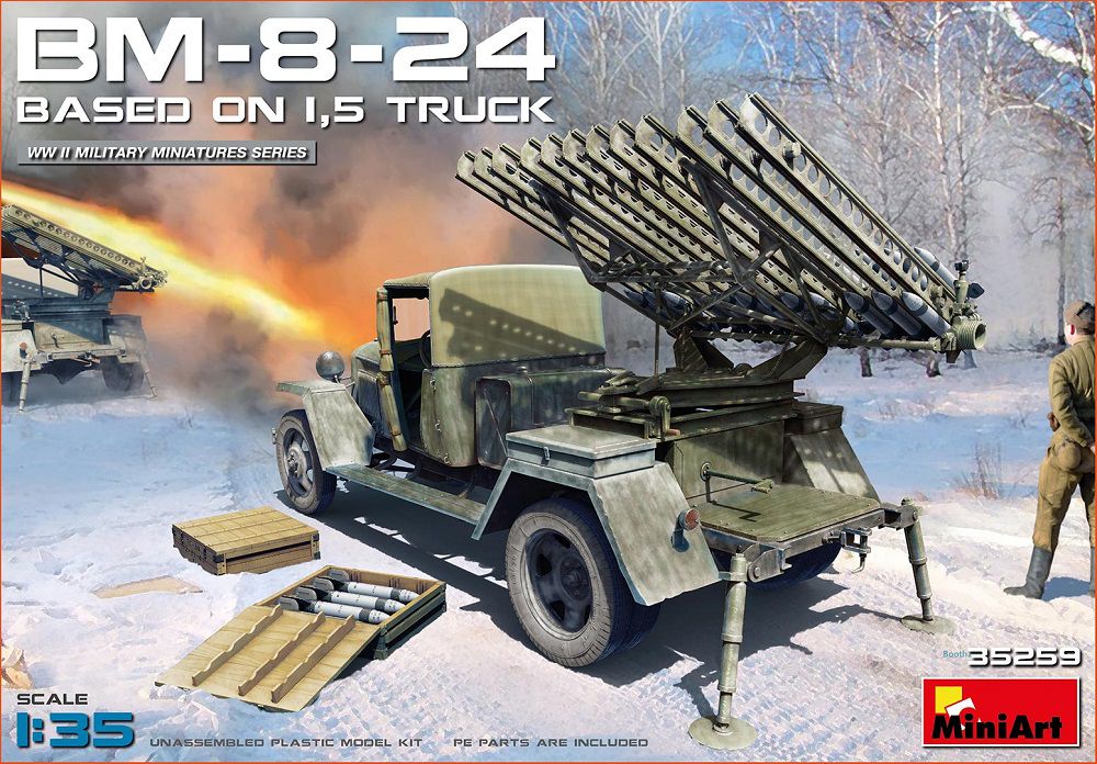 1/35 BM-8-24カチューシャ砲／1.5tトラック搭載