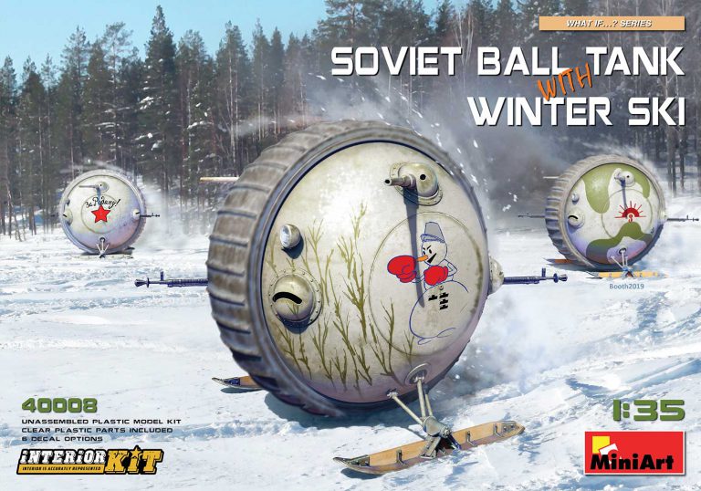 1/35 ソビエトボールタンク 冬季用スキー板装備 フルインテリア（内部再現）