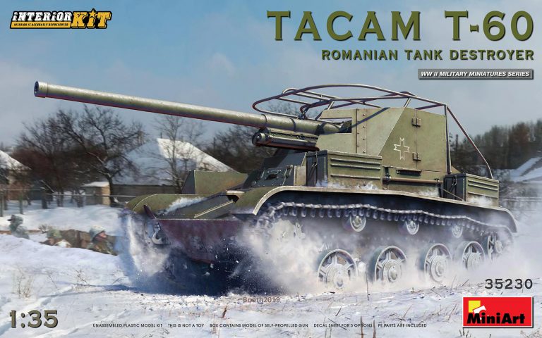 1/35 ルーマニア陸軍TACAM T-60駆逐戦車フルインテリア（内部再現 