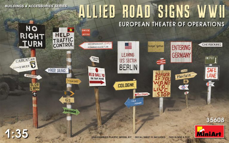 連合国軍道路標識WW II (ヨーロッパ作戦戦域）