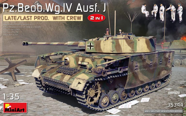 1/35 Ⅳ号戦車J型Pz.Beob.wg.砲兵観測車 後期/最終生産型 選択式（乗員５体付）