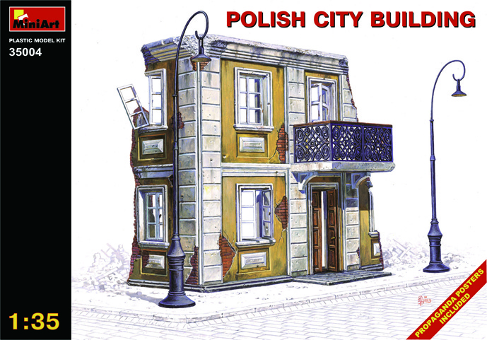 ポーランドの都市の建物　ジオラマアクセサリ&#xFF0D;