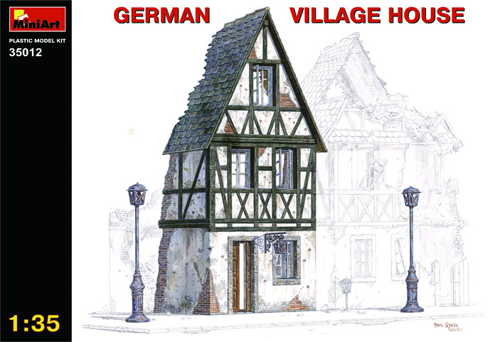 ドイツの農村の家　ジオラマアクセサリ&#xFF0D;