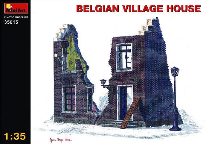 ベルギーの農村の家　ジオラマアクセサリー