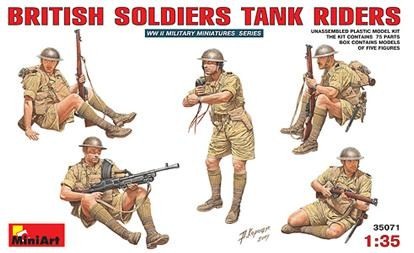イギリス戦車騎乗兵セット　（５体入り）