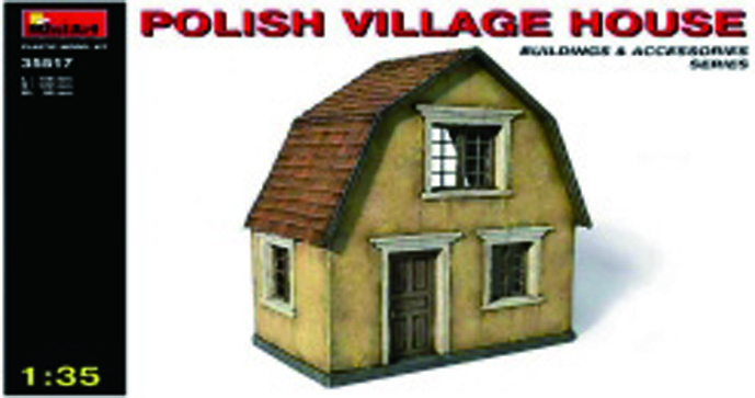 ポーランドの村の家　ジオラマアクセサリー