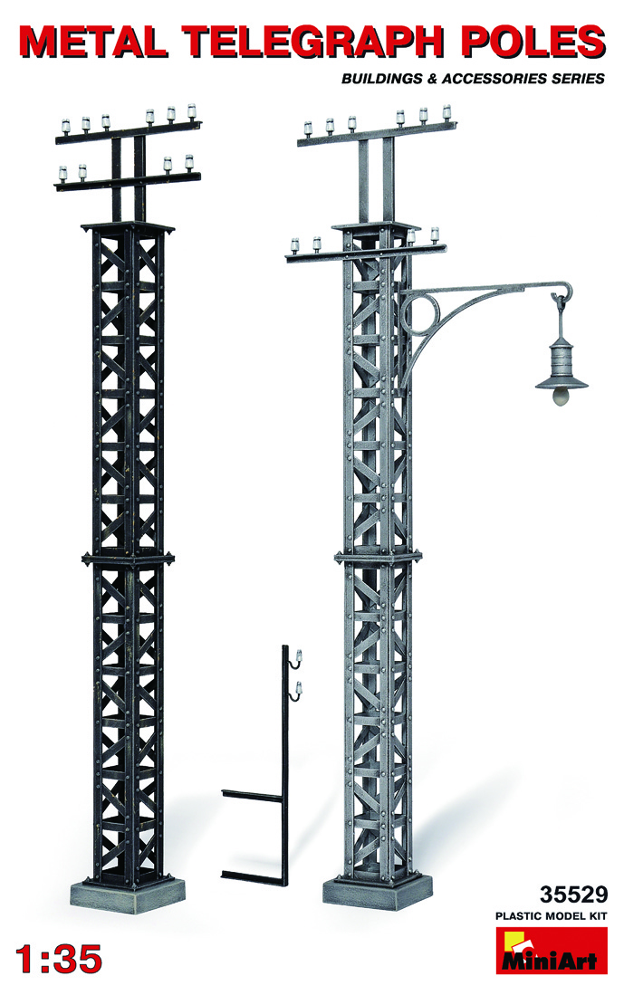 鉄製の電柱　ジオラマアクセサリー