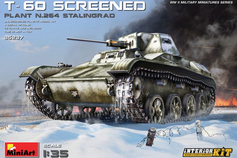 1/35 T-60 SCREENED (スターリングラード第264工場製）フルインテリア（内部再現）
