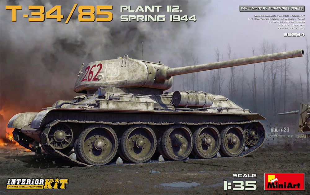 1/35 T-34/85第112工場製（1944年春）フルインテリア（内部再現）
