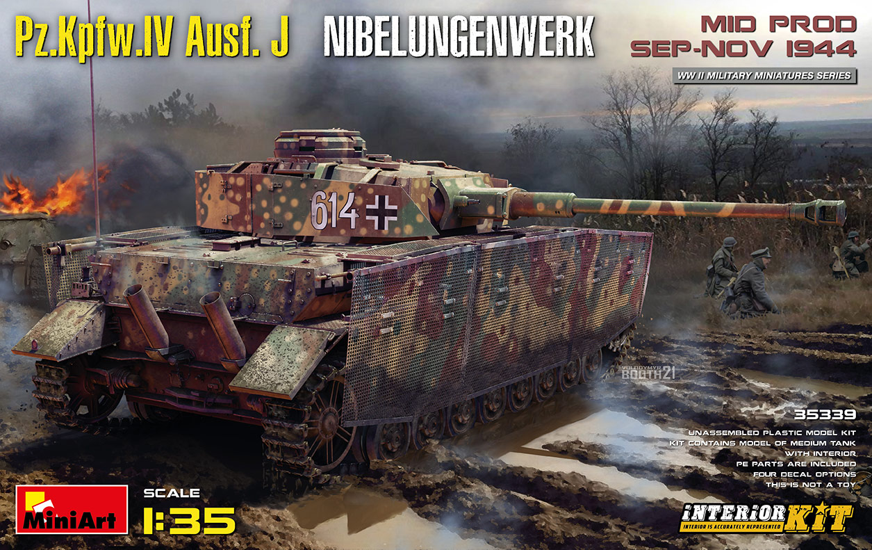 1/35 Ⅳ号戦車J型ニーベルンゲン工場製 後期型＜1945年1月～２月＞フルインテリア（内部再現）