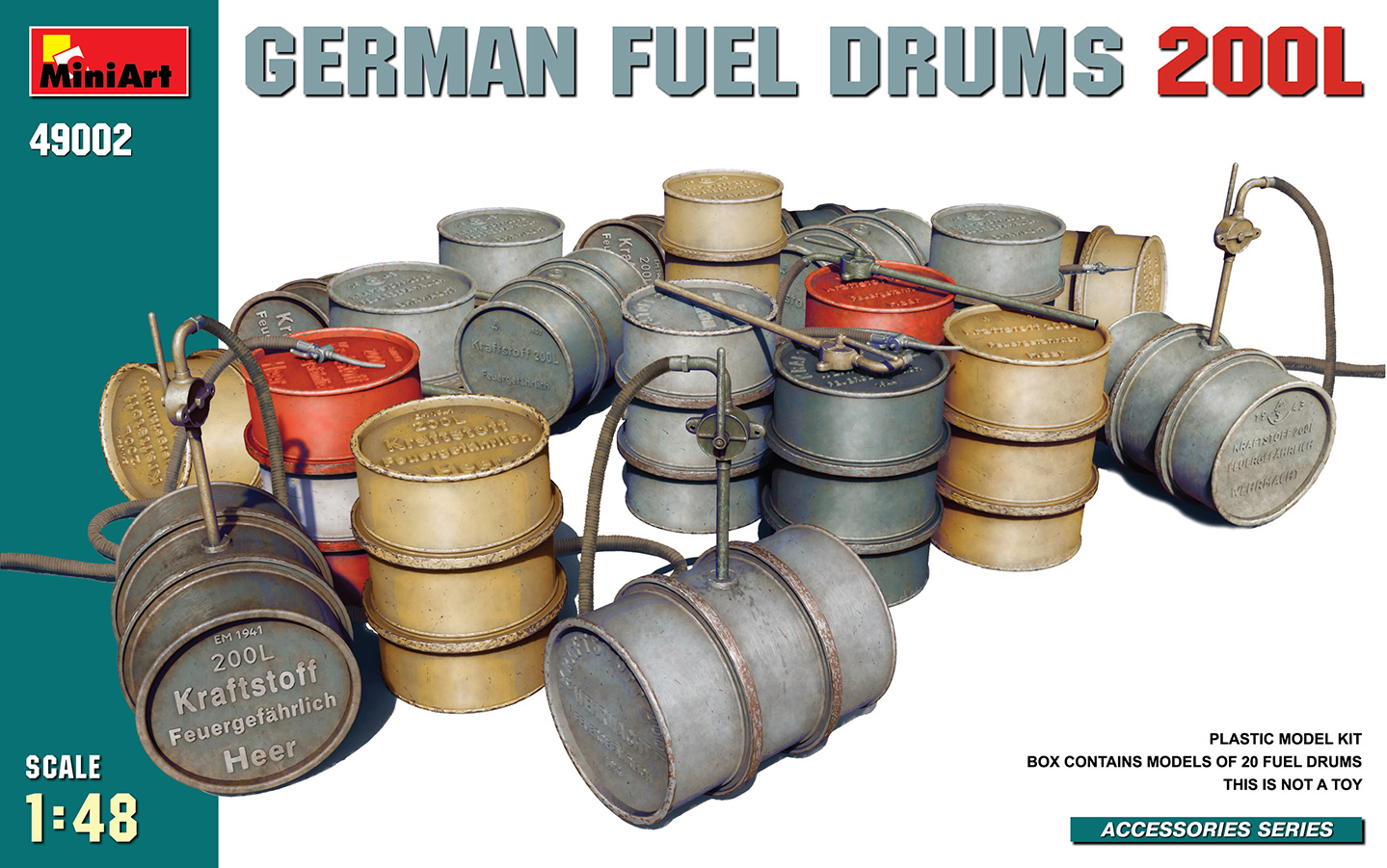 1/48 ドイツ200L燃料ドラム
