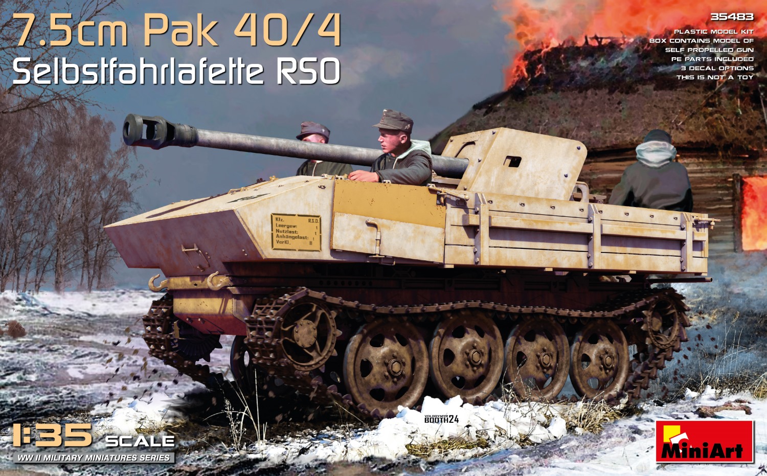 7.5cmPak40/4搭載自走砲RSO