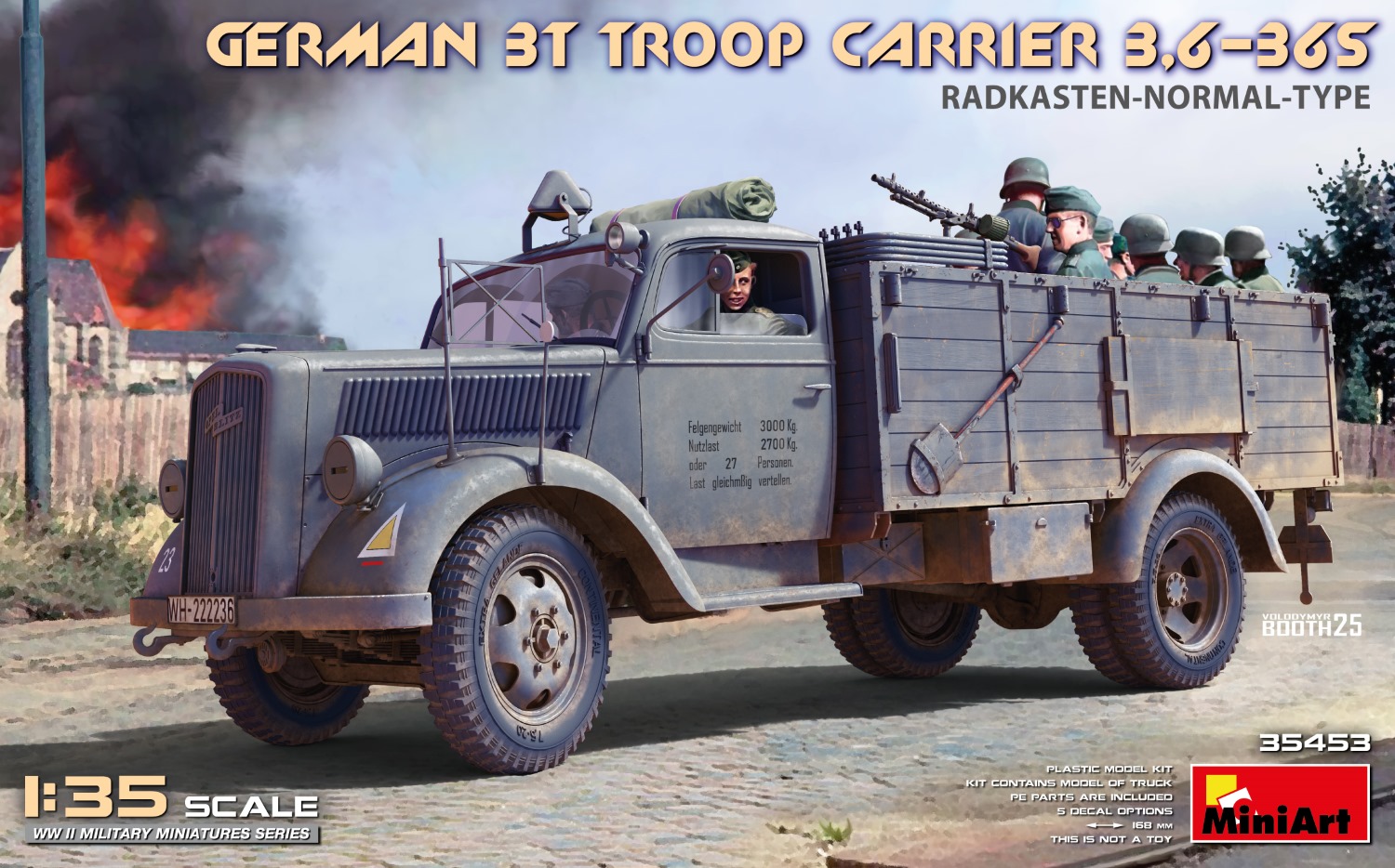 ドイツ軍3t兵員輸送車 3,6-36S 通常フェンダー型