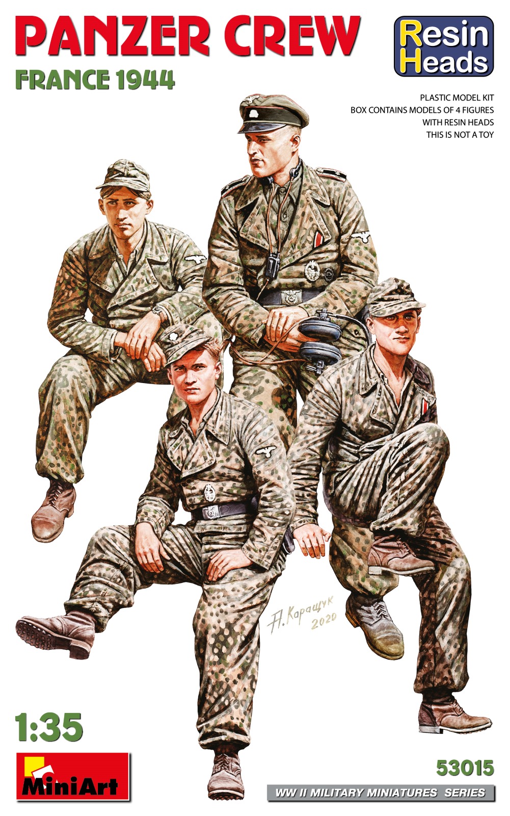 フランス 戦車クルー 1944年 (レジン製頭部付)
