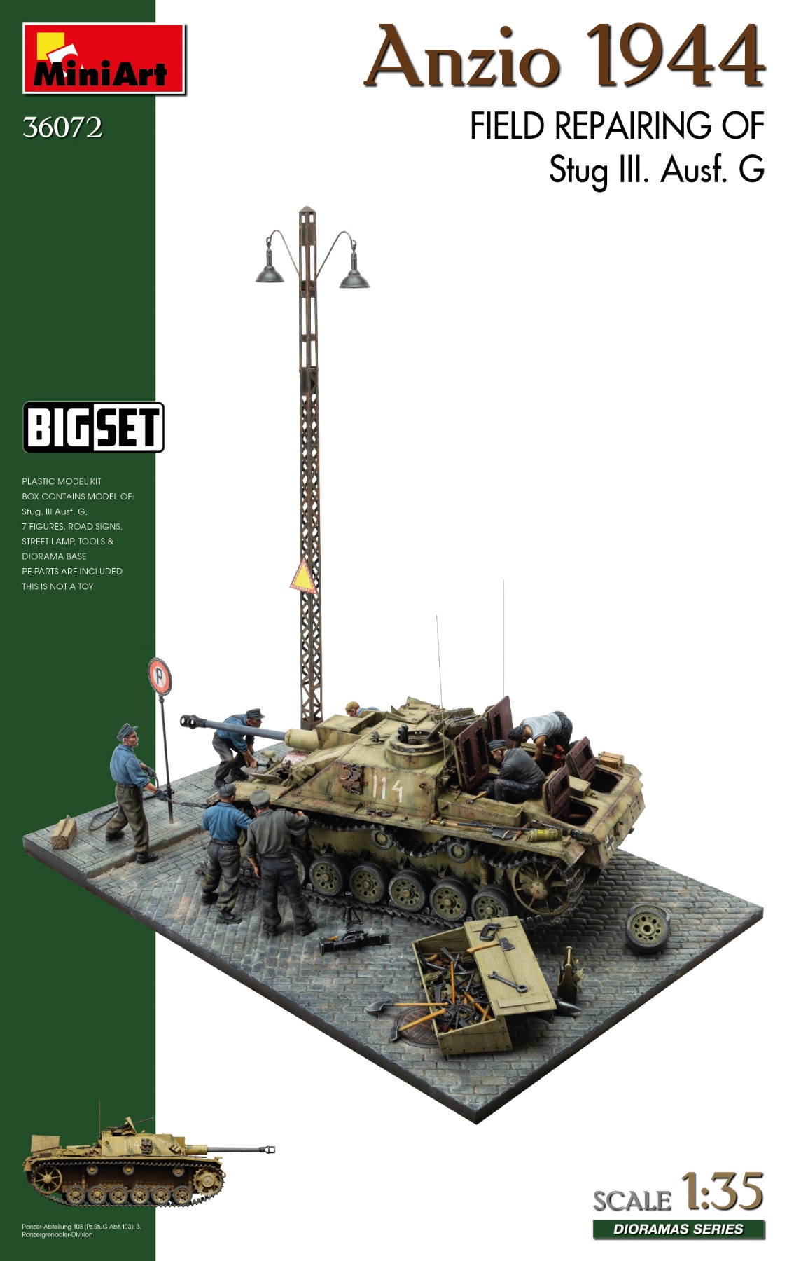アンツィオ1944 Ⅲ号突撃砲G型 現場補修　ビッグセット