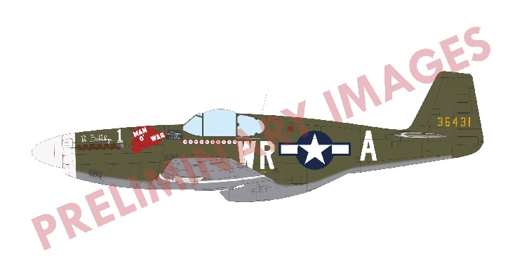 1/48 ウィークエンドエディション　P-51B マスタング マルコムフード
