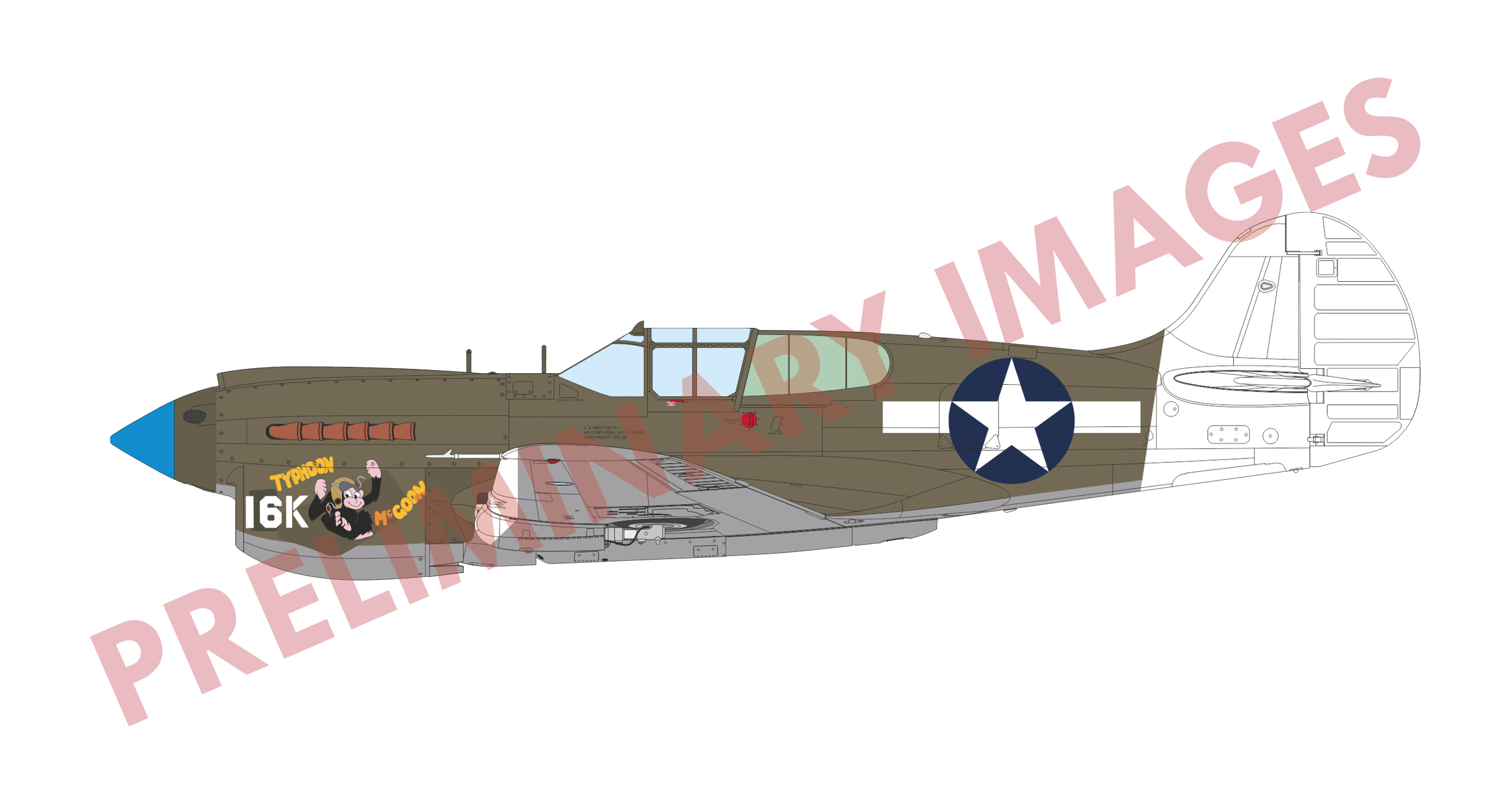 1/48 プロフィパック P-40K ショートテイル 