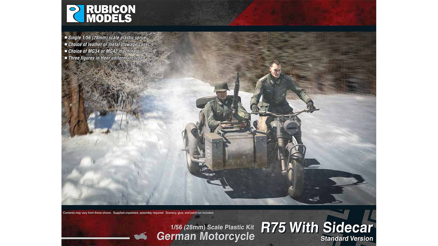 1/56 ドイツ R75 サイドカー