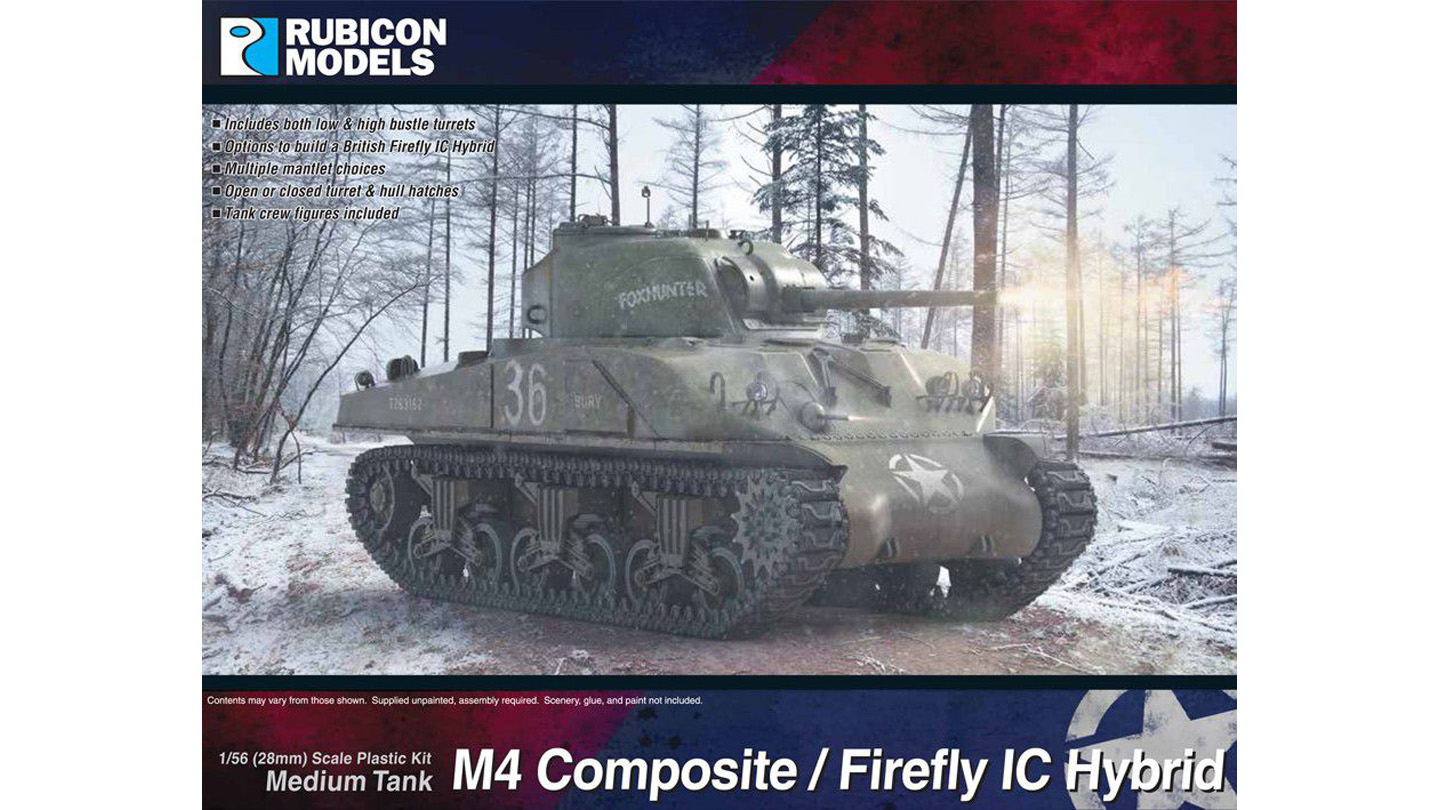1/56 M4シャーマン(ｺﾝﾎﾟｼﾞｯﾄ)/ファイアフライIC(ﾊｲﾌﾞﾘｯﾄﾞ)